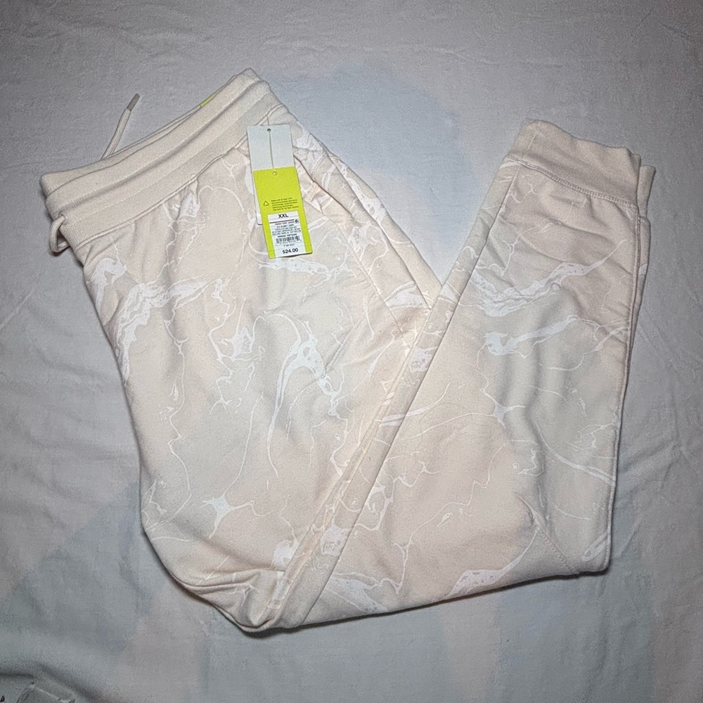 Cream Marble Joggers